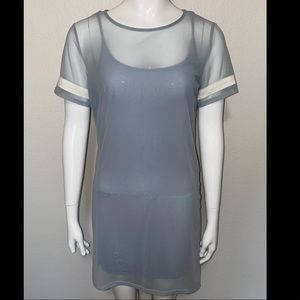 Mesh Jersey Dress